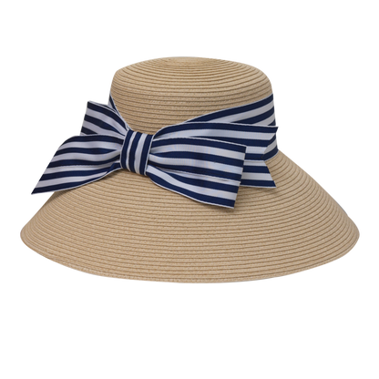 Back Bow Stripe Lampshade Natural/Black