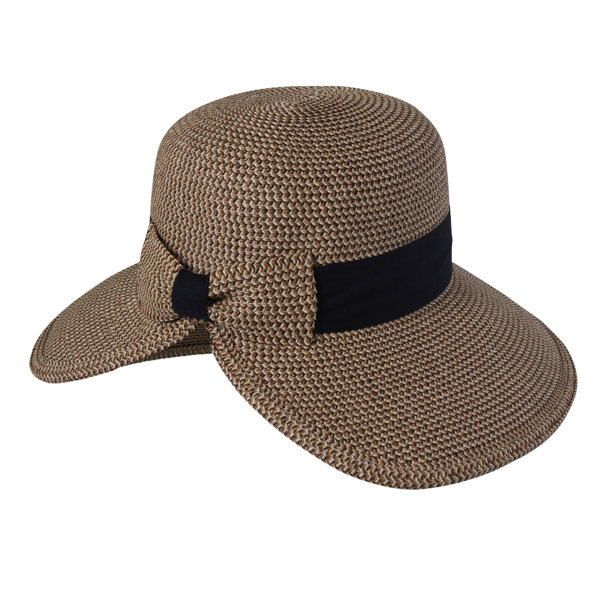 Heather Split Back Cloche Navy