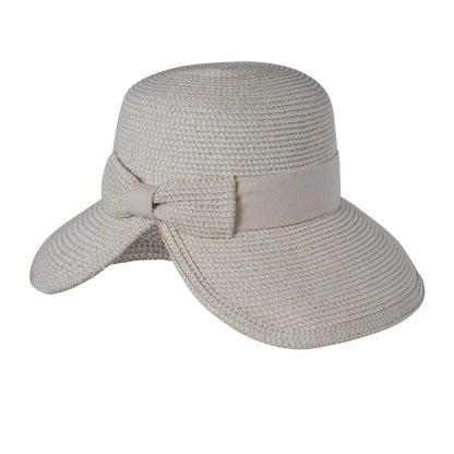 Heather Split Back Cloche Navy