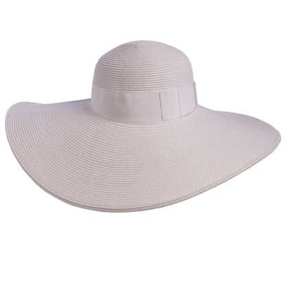 Large Packable Sunhat White
