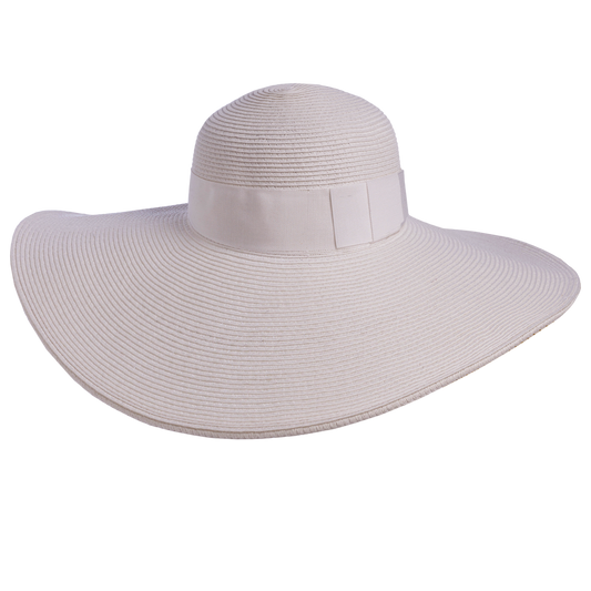 Large Packable Sunhat White