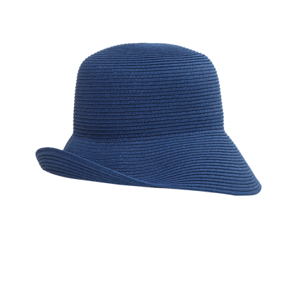 Six Way Straw Hat Black