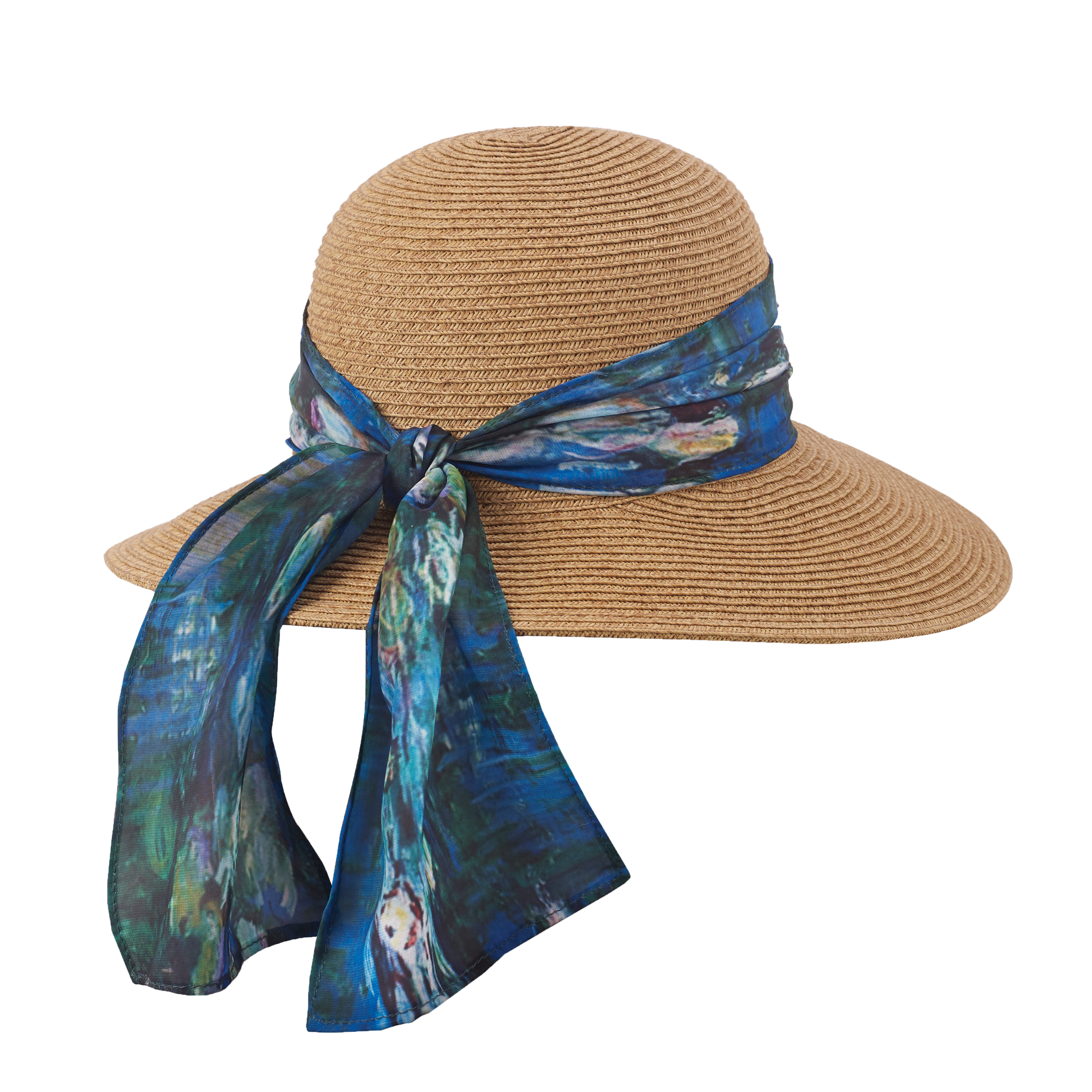 Art Scarf Sunhat Monet Green Water Lilies