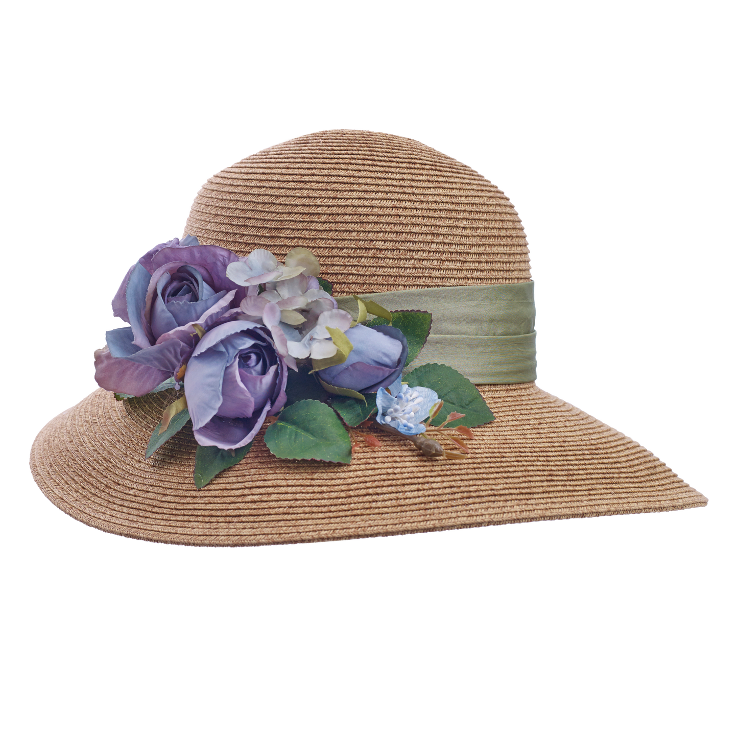 Dried Rose Sunhat Natural/Mauve