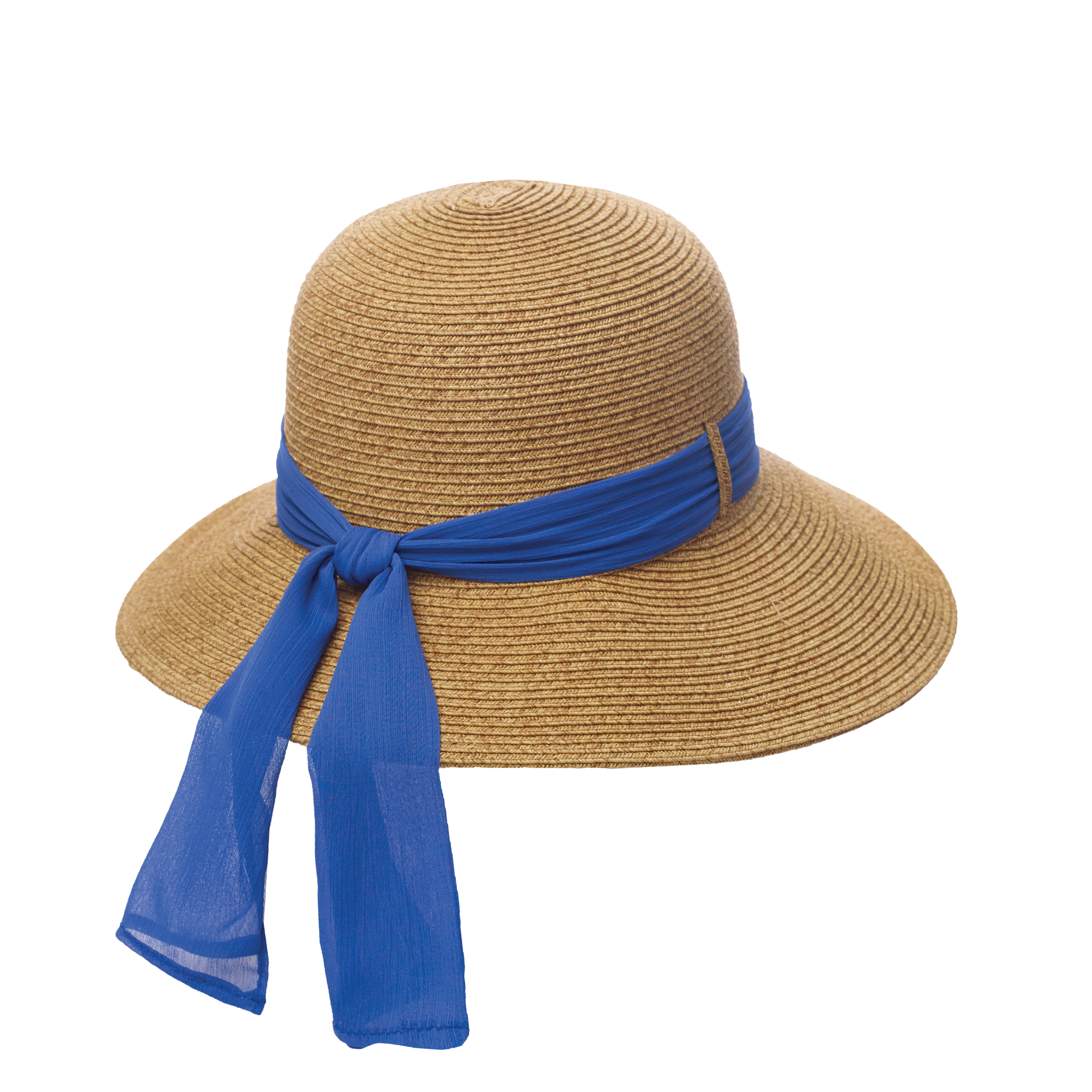 Chiffon Scarf Sunhat Natural/Black