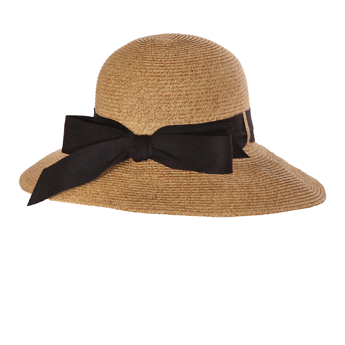 Packable Twill Sunhat Natural/Black