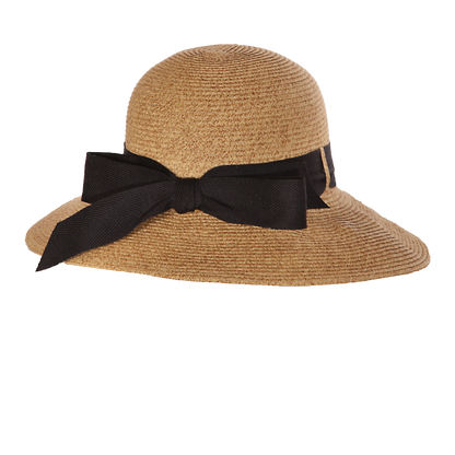Packable Twill Sunhat Natural/Black