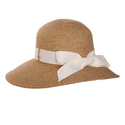 Packable Twill Sunhat Natural/Black