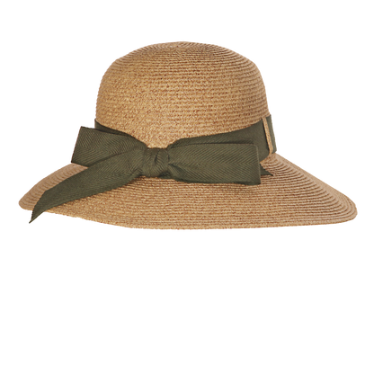Packable Twill Sunhat Natural/Black