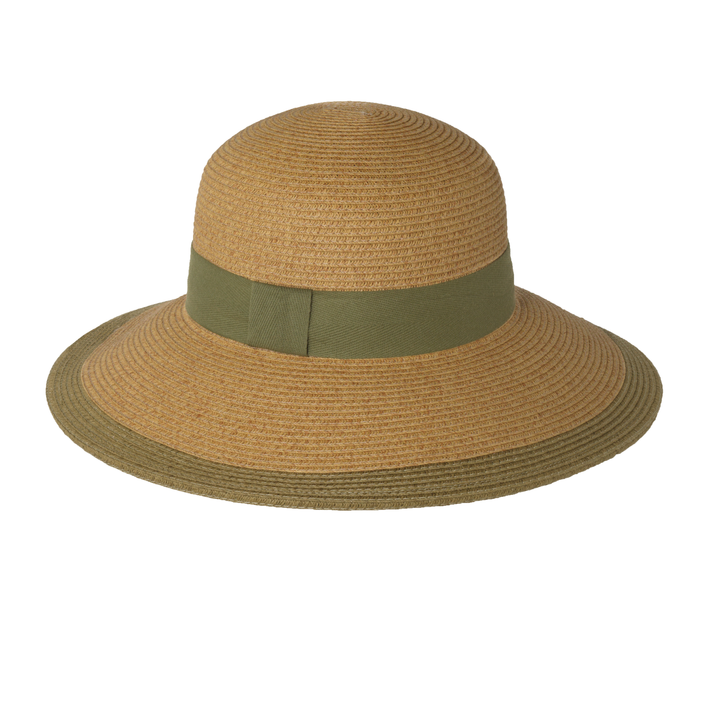 Two-Tone Twill Sunhat Natural/Black