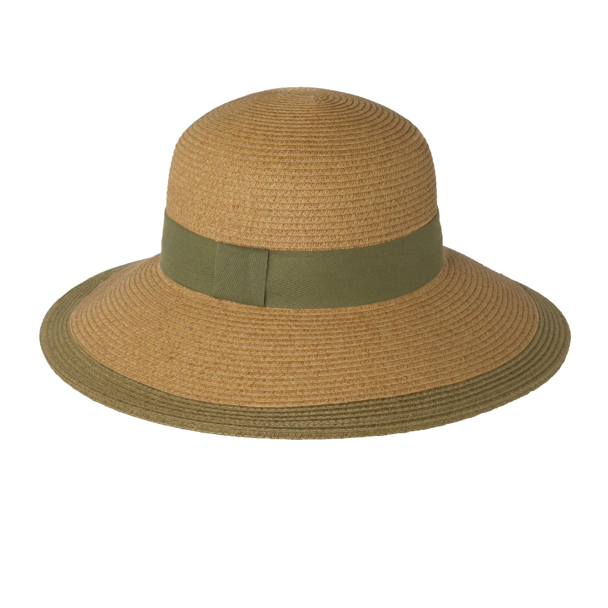 Two-Tone Twill Sunhat Natural/Black