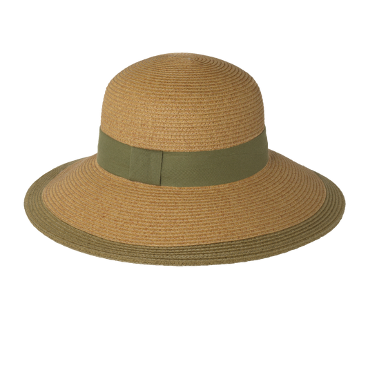 Two-Tone Twill Sunhat Natural/Black