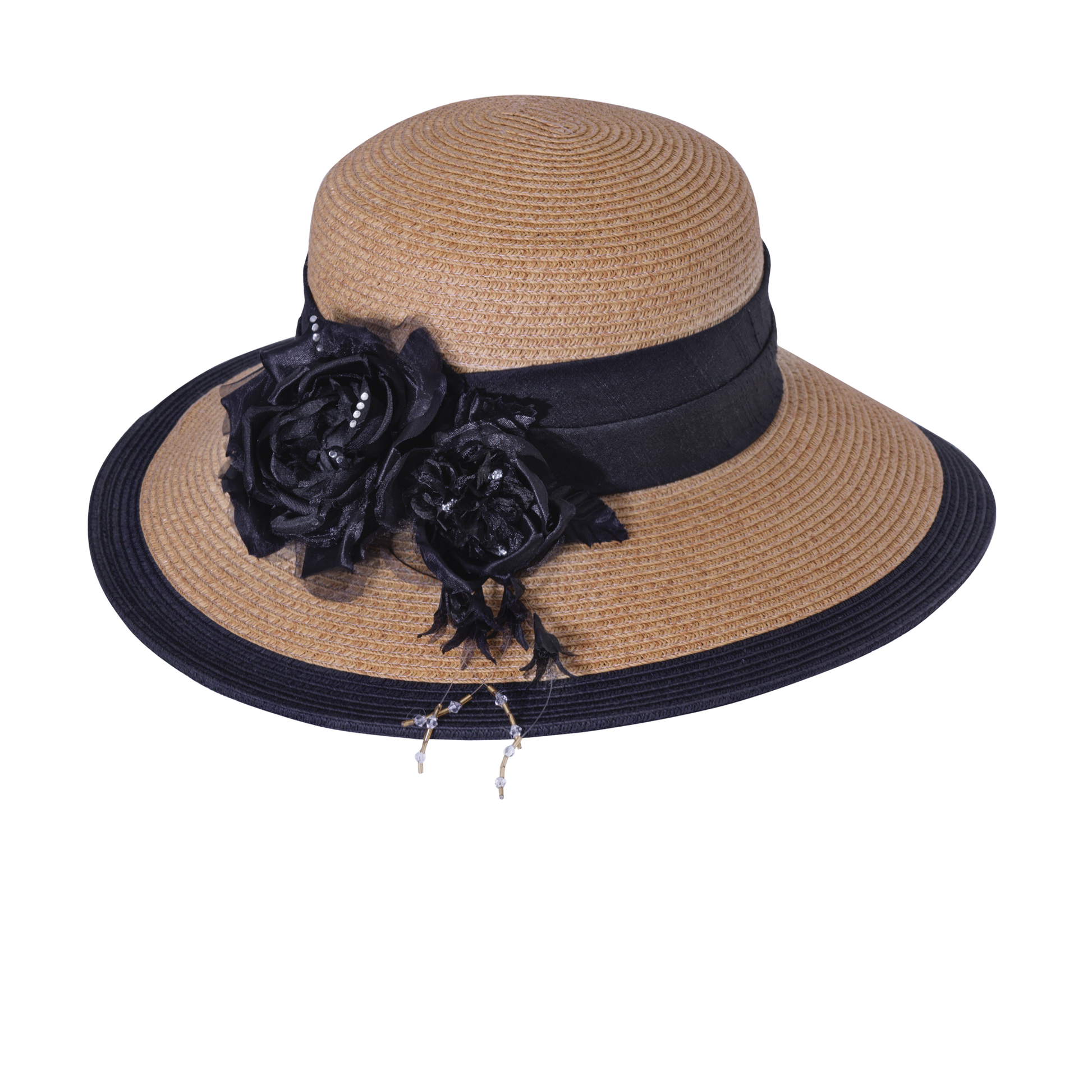 Vintage Rose Sunhat Natural/Black