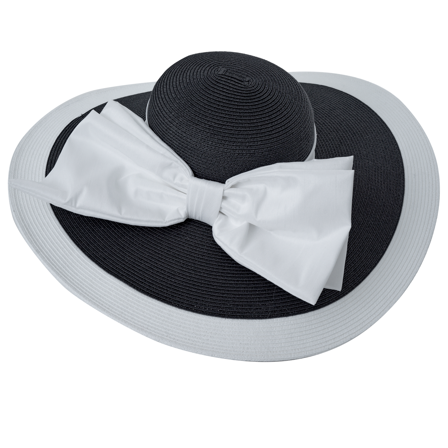 Two-Tone 6" Sunhat Natural/Black