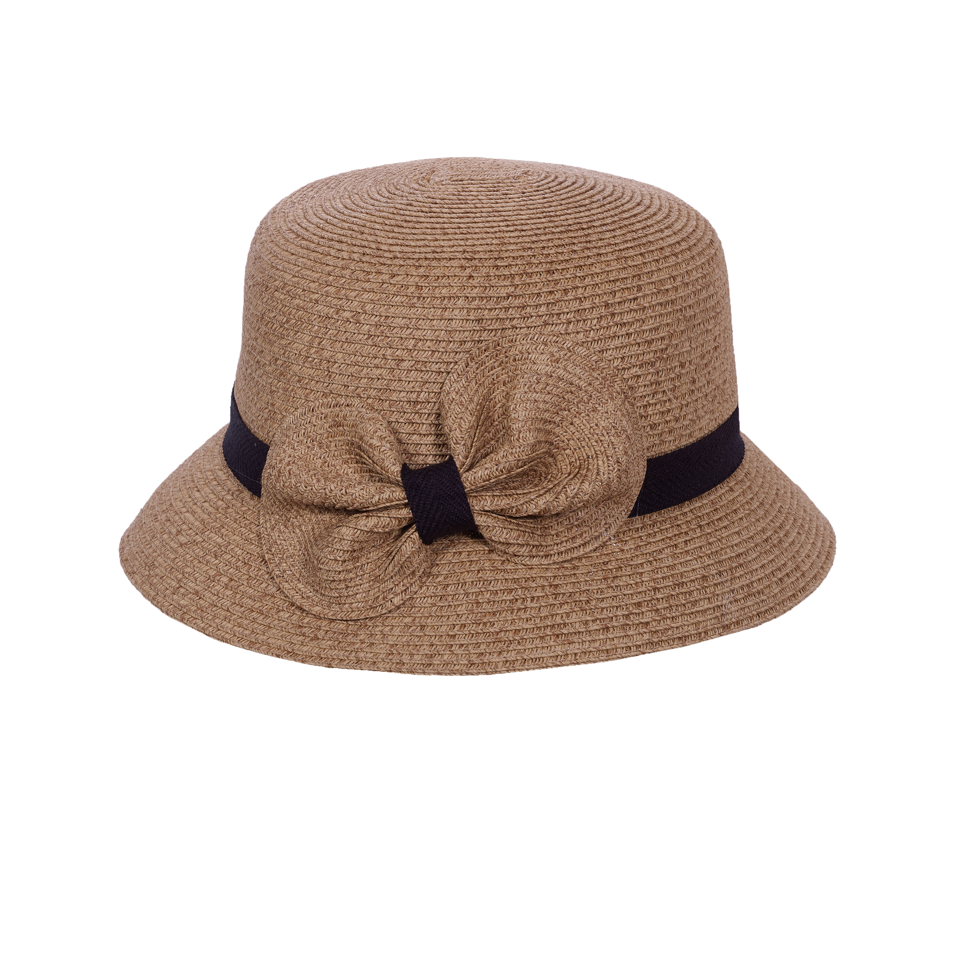 Heather Bow Cloche Natural/Red