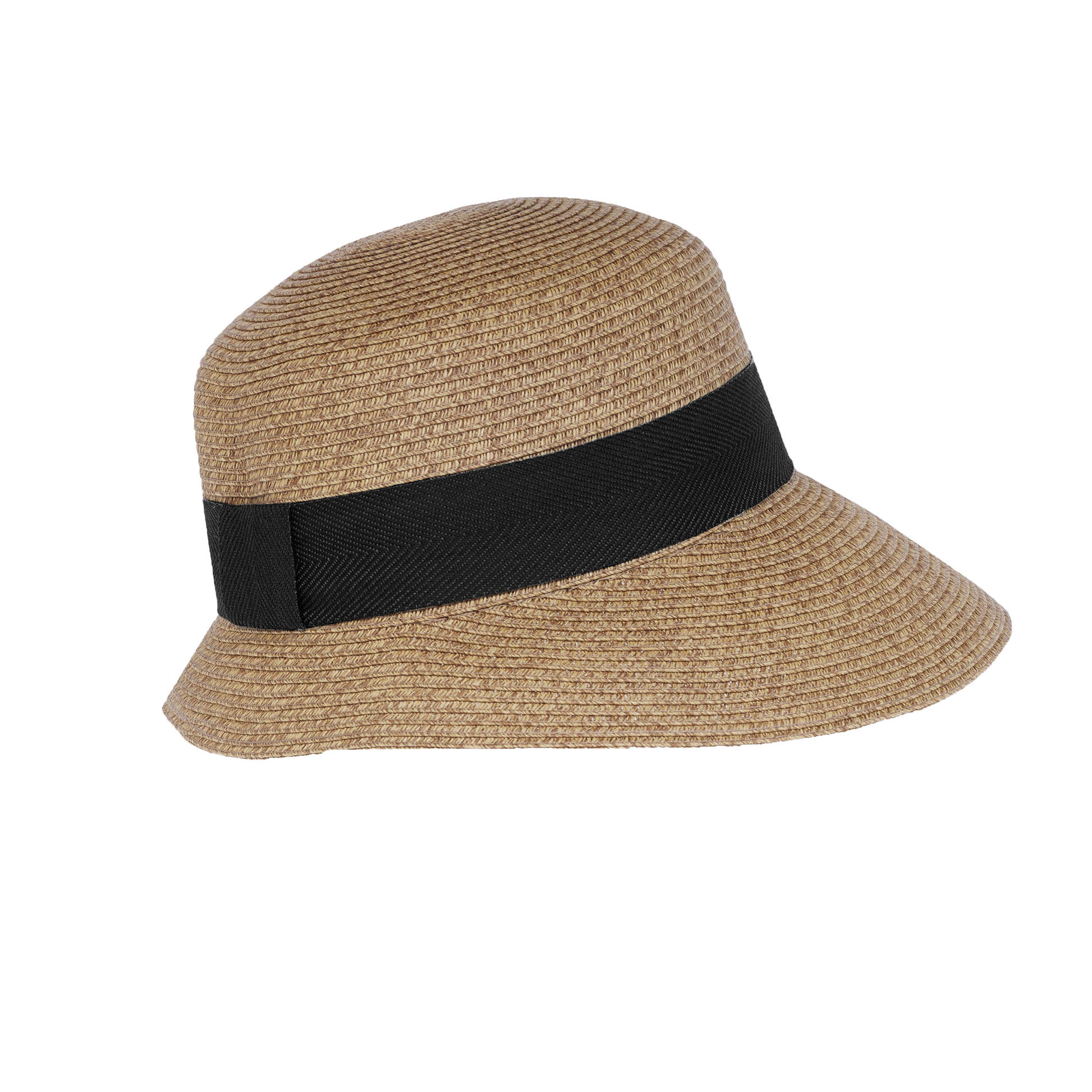 Side Bow Packable Sunhat Natural/Black