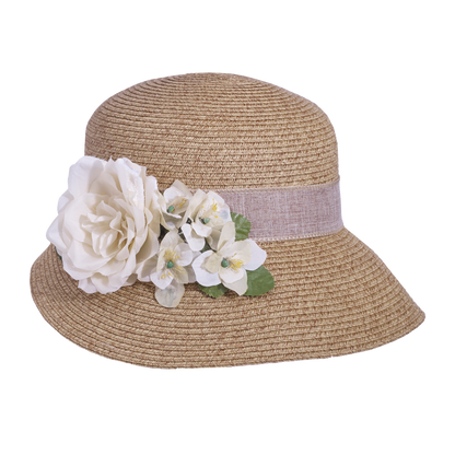 Asymmetrical Rose Natural/Cream