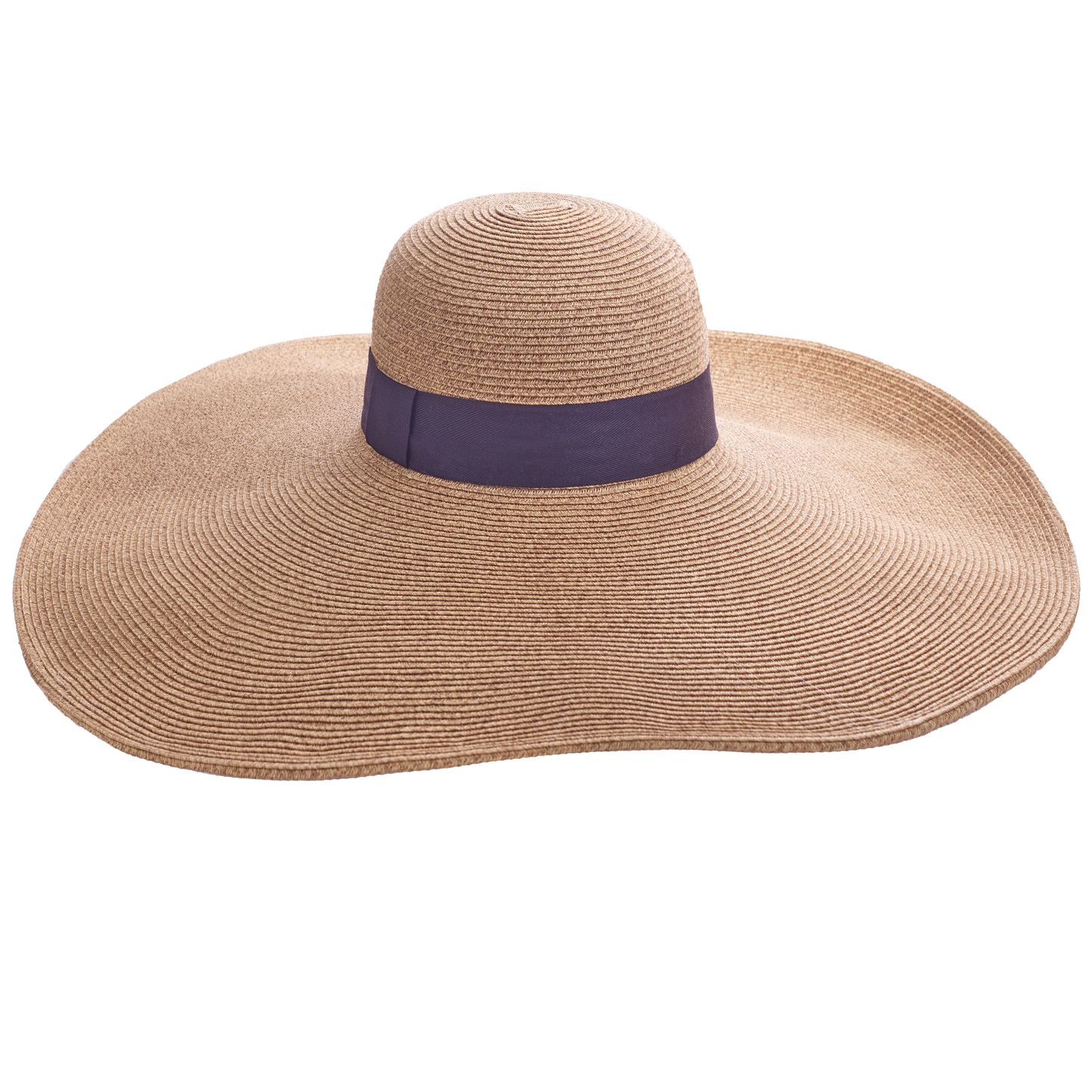 Extra Large Packable Sunhat Natural/Black