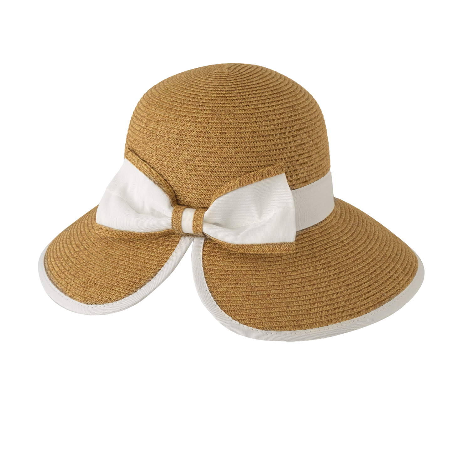 Split Back Sunhat Natural/Black