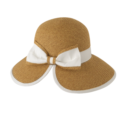 Split Back Sunhat Natural/Black