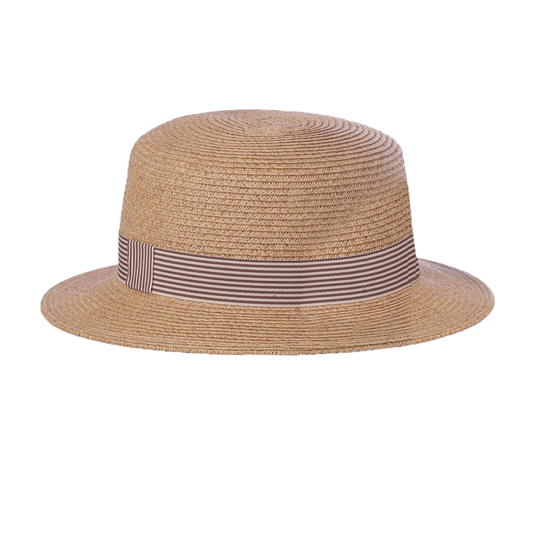 Packable Boater Natural/Brown