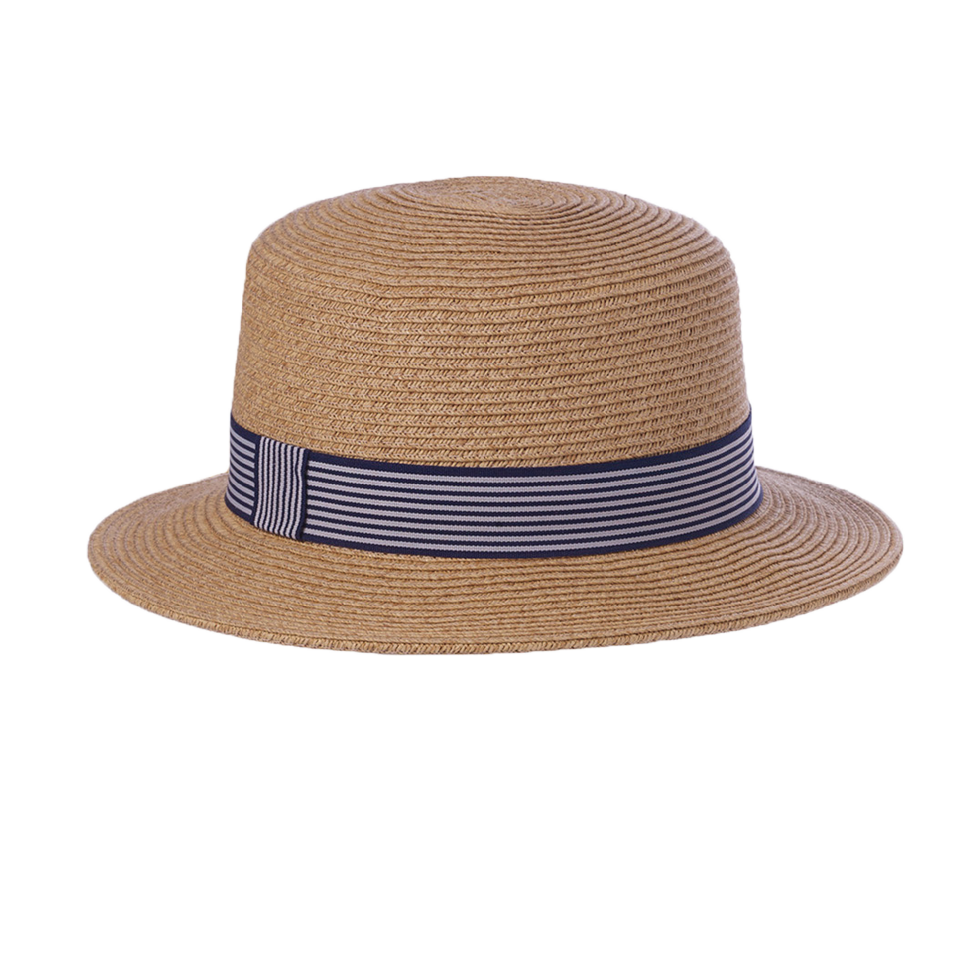 Packable Boater Natural/Navy