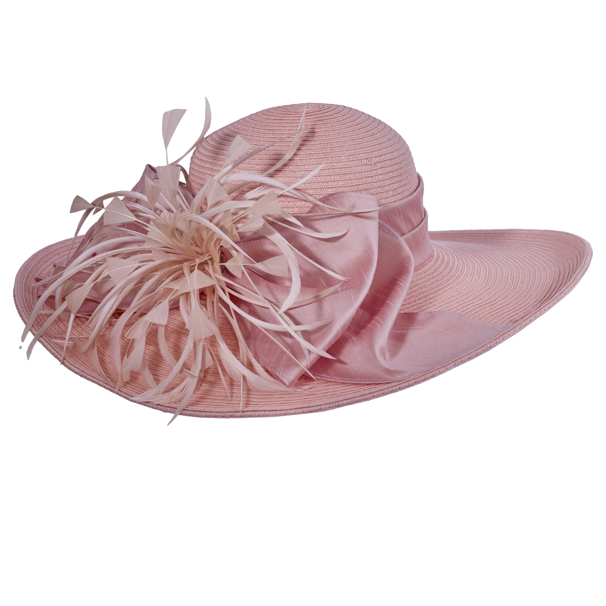 Silk Featherburst 5" Brim Cream
