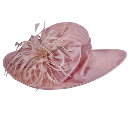 Silk Featherburst 5" Brim Cream