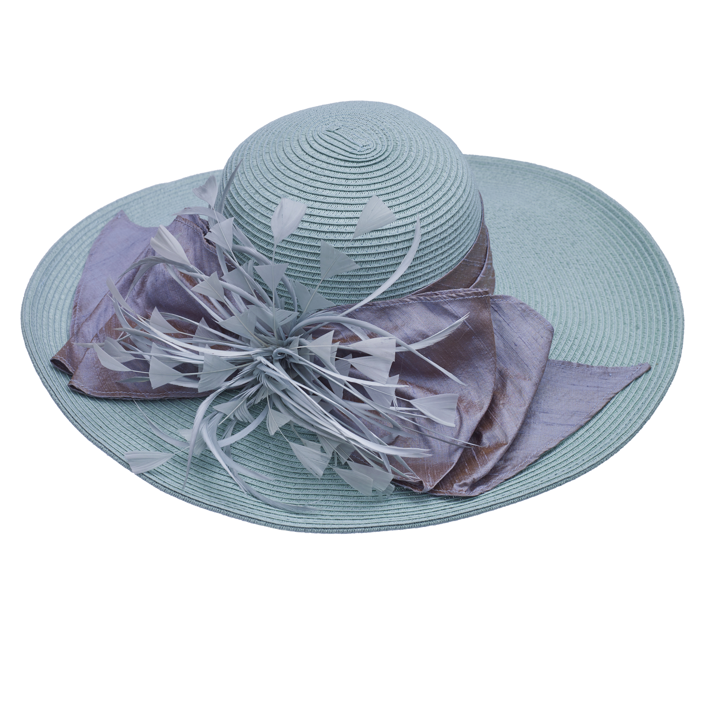 Silk Featherburst 5" Brim Cream