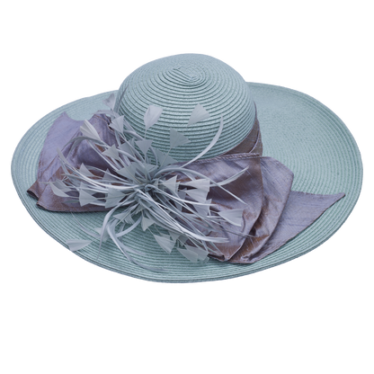 Silk Featherburst 5" Brim Cream