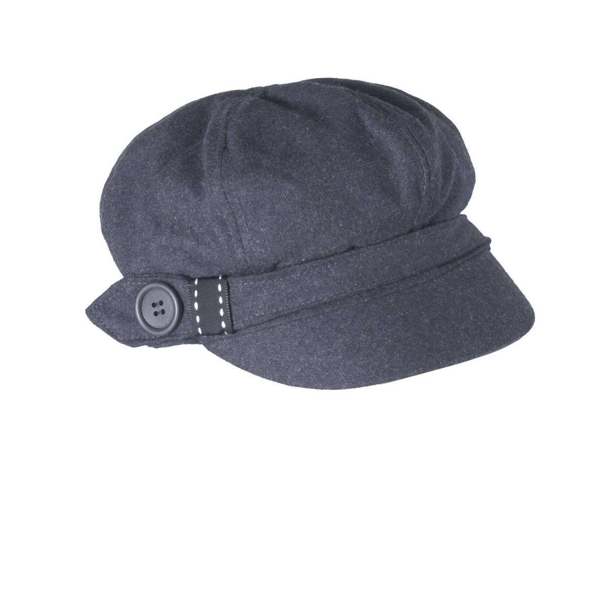 Wool Button Cabbie grey