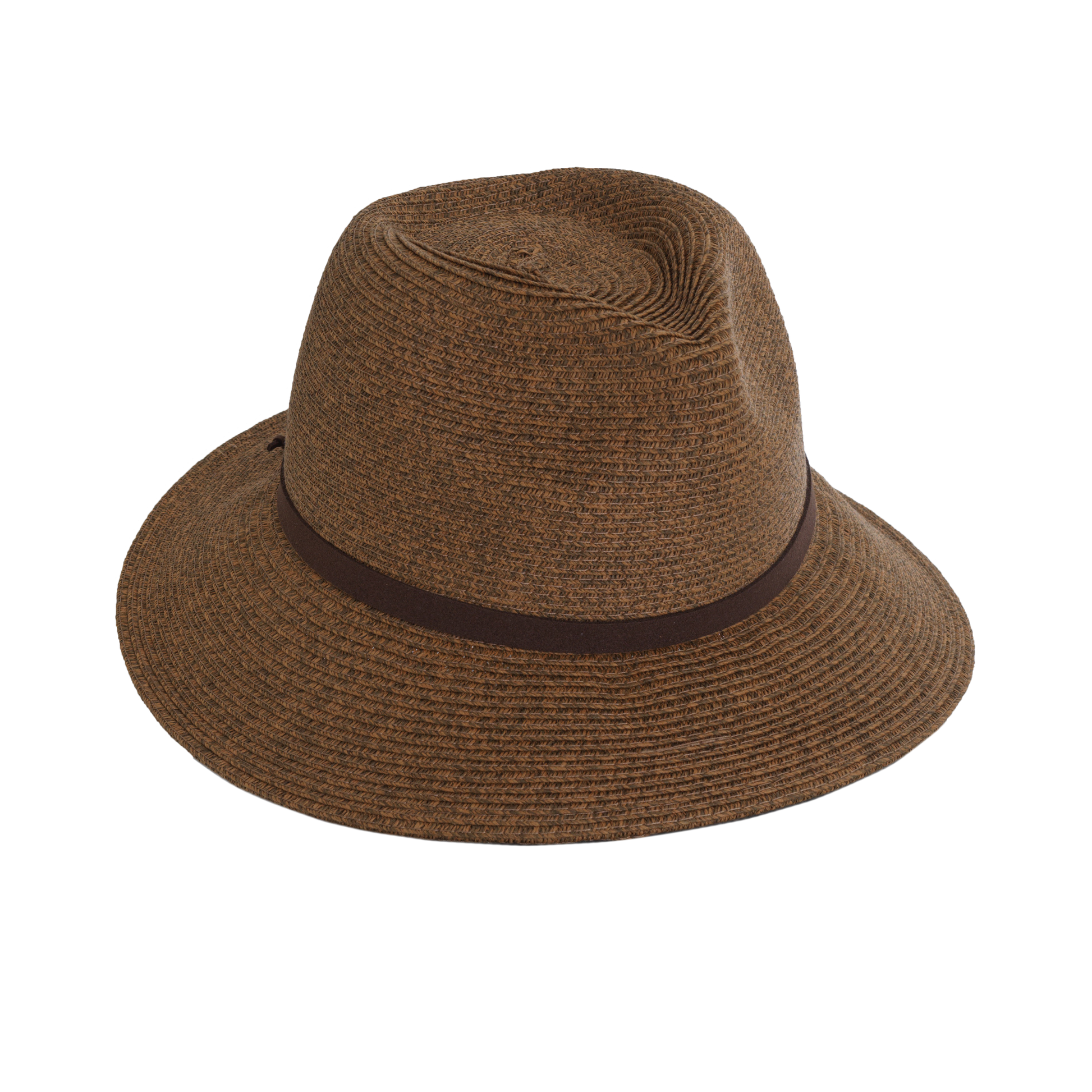 Heather Fedora with Suede Black