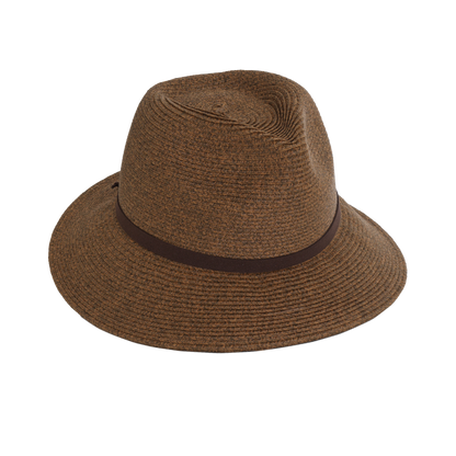 Heather Fedora with Suede Black