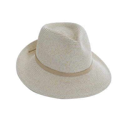 Heather Fedora with Suede Black