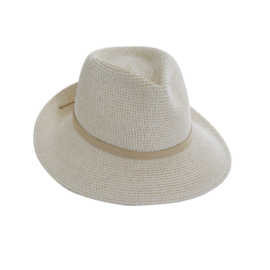 Heather Fedora with Suede Black