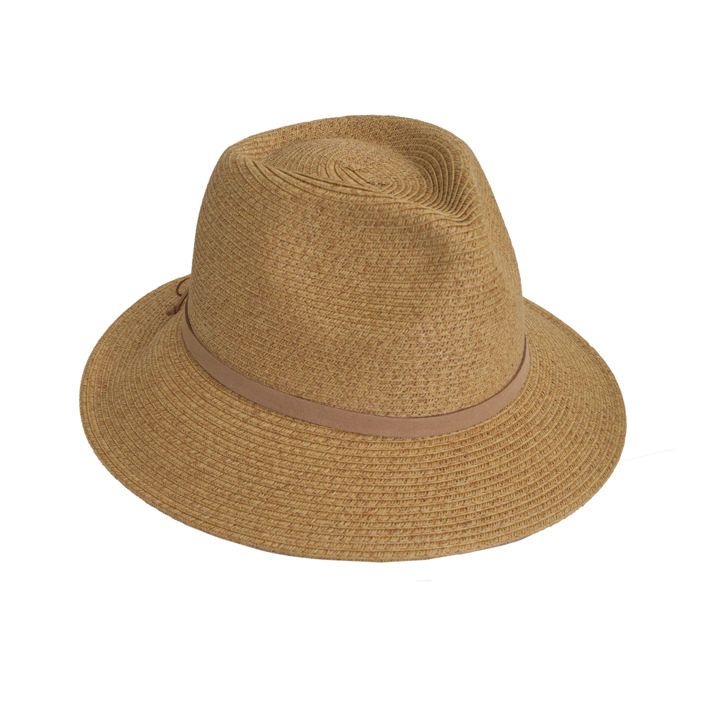 Heather Fedora with Suede Black