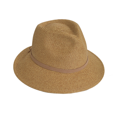 Heather Fedora with Suede Black