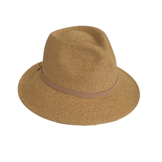 Heather Fedora with Suede Black