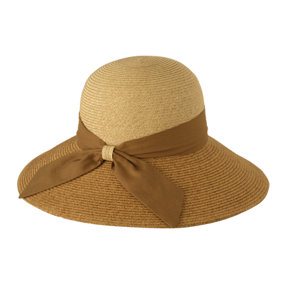 Linen Trim Sunhat Natural/Navy