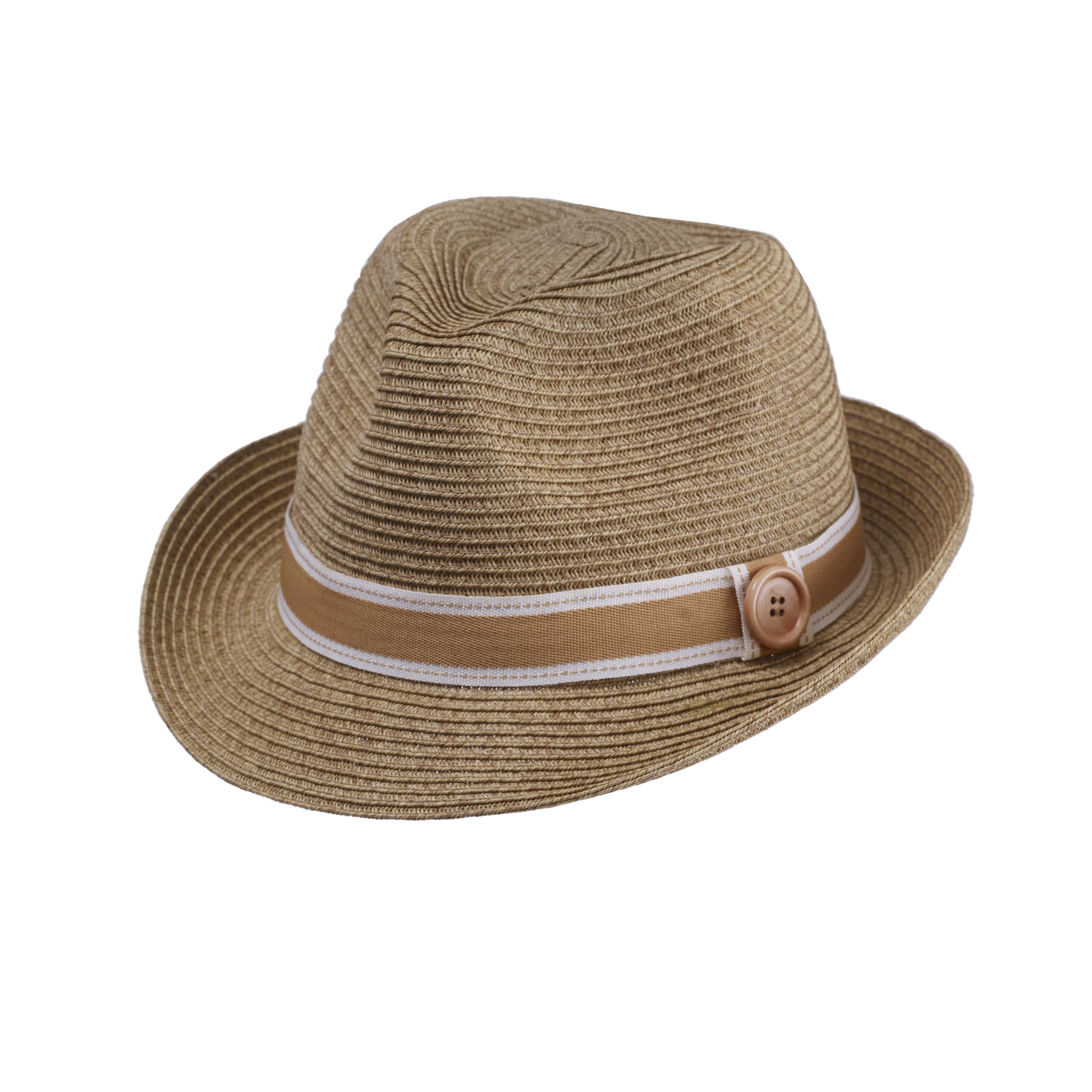 Button Band Fedora Natural/Curry