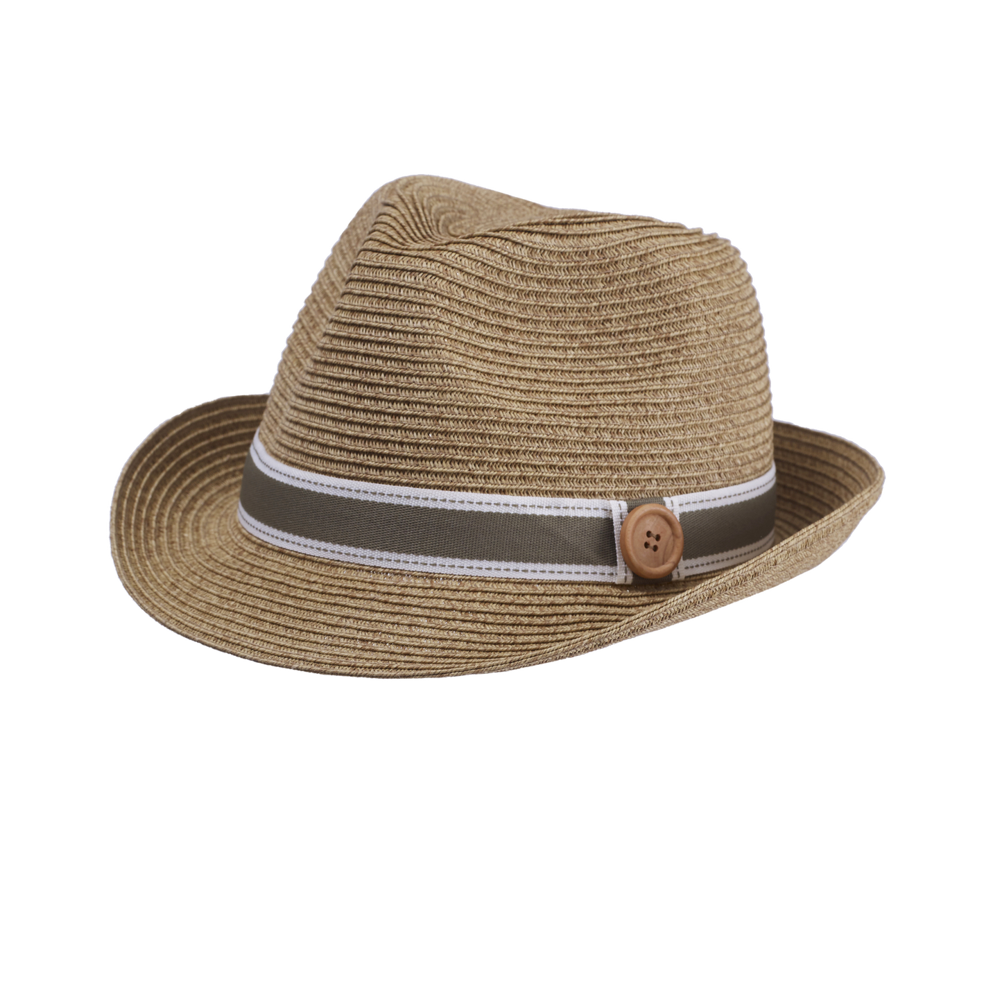 Button Band Fedora Natural/Olive