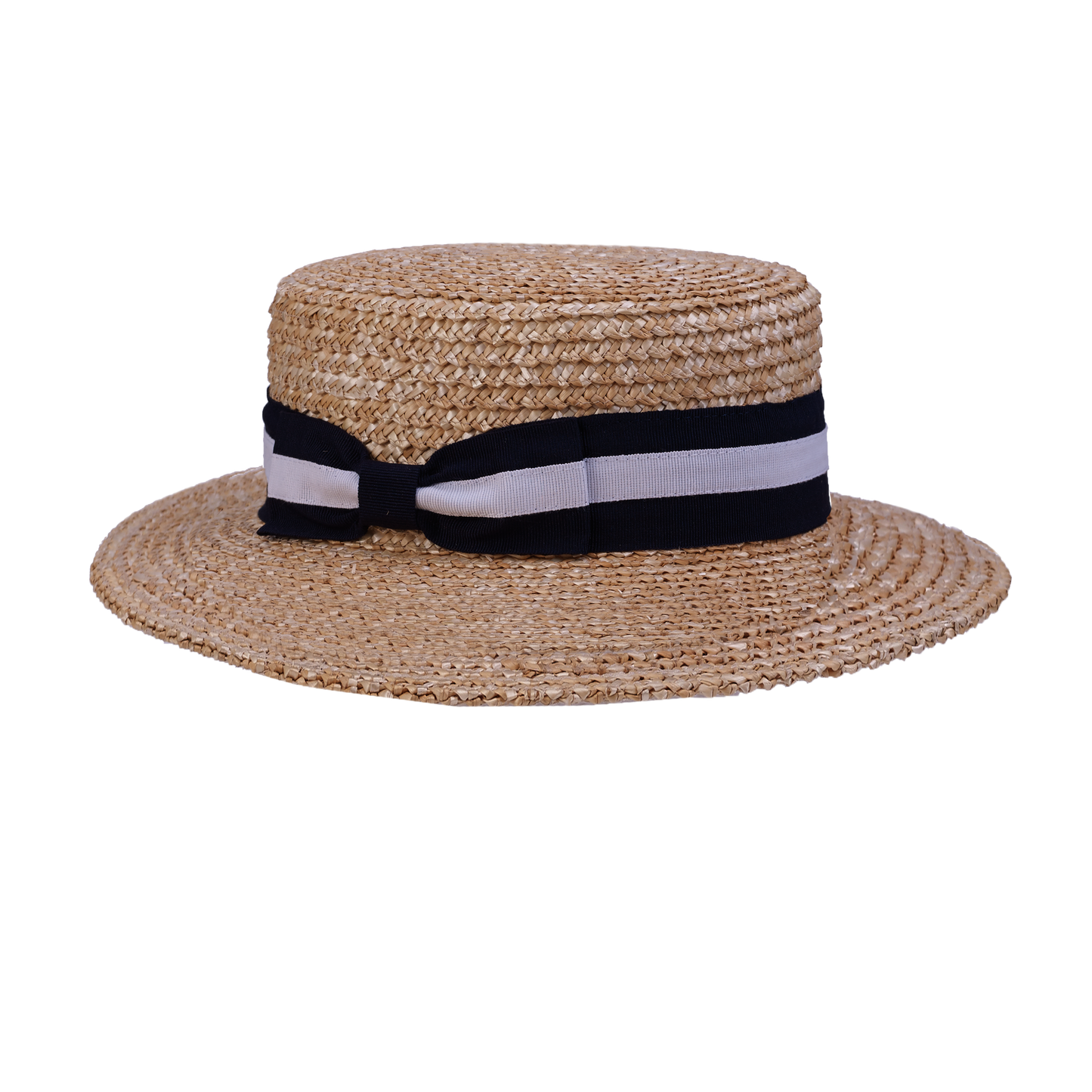 Italian Men's Boater Navy/White / MD