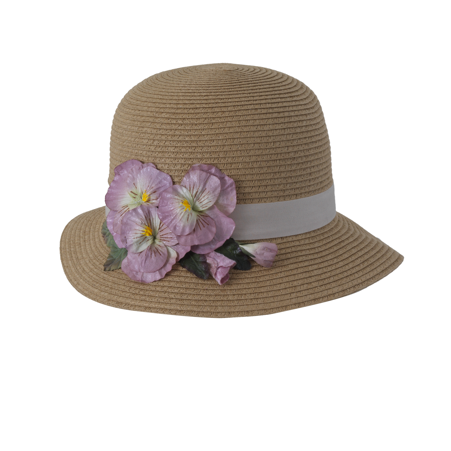 Three Pansy Cloche Toast/Fuchsia
