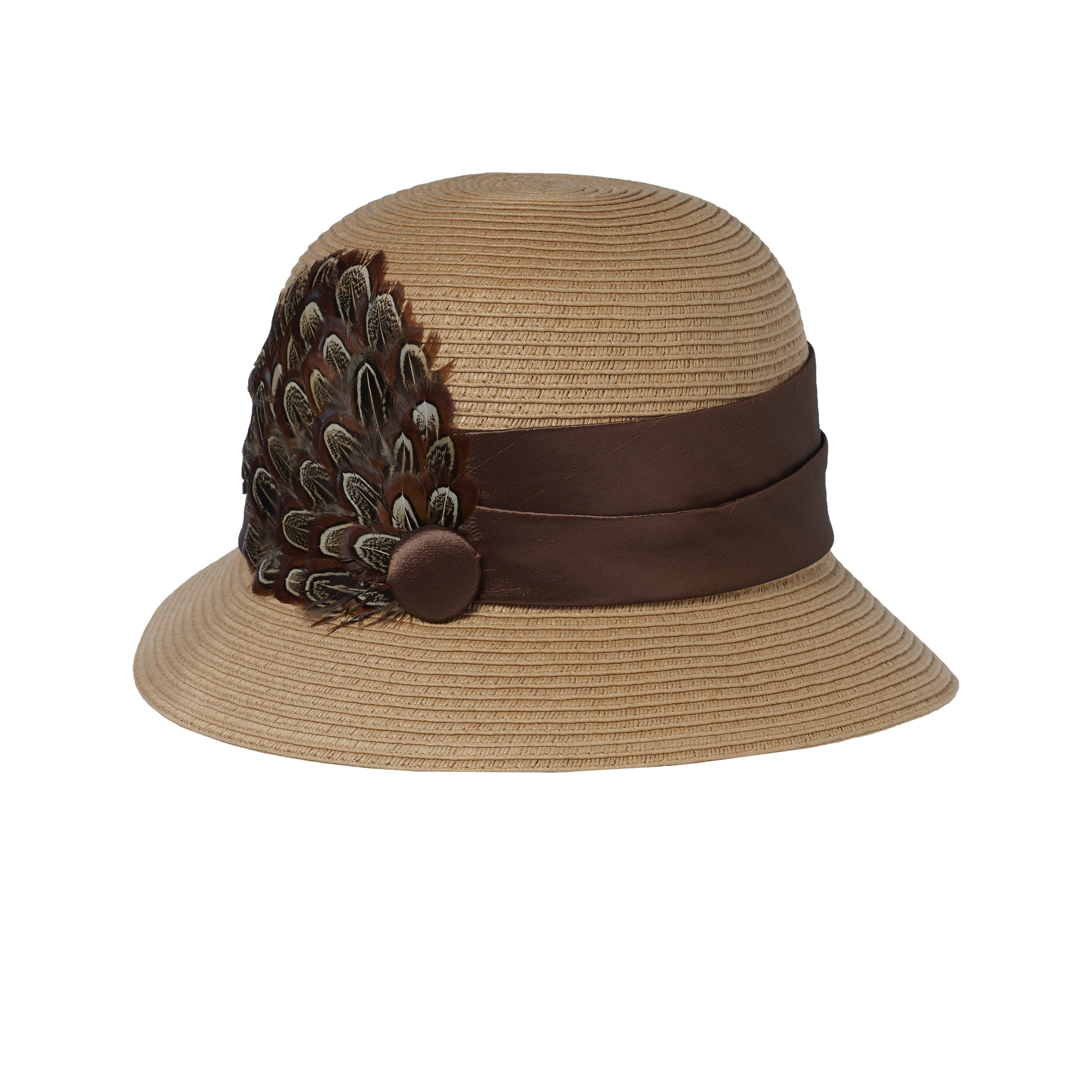 Feather Packable Cloche Toast