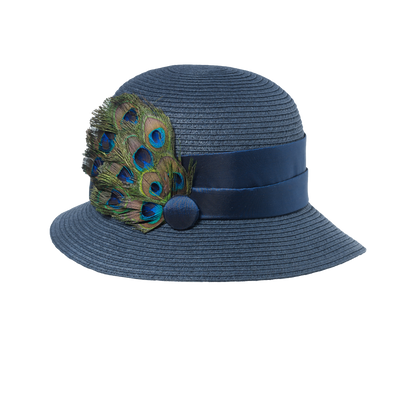 Feather Packable Cloche Navy