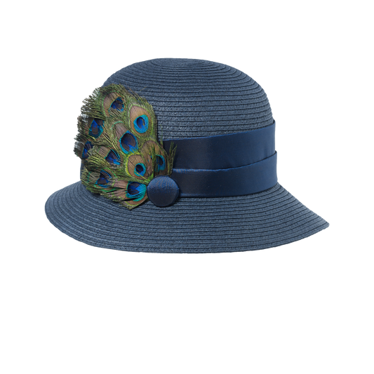 Feather Packable Cloche Navy