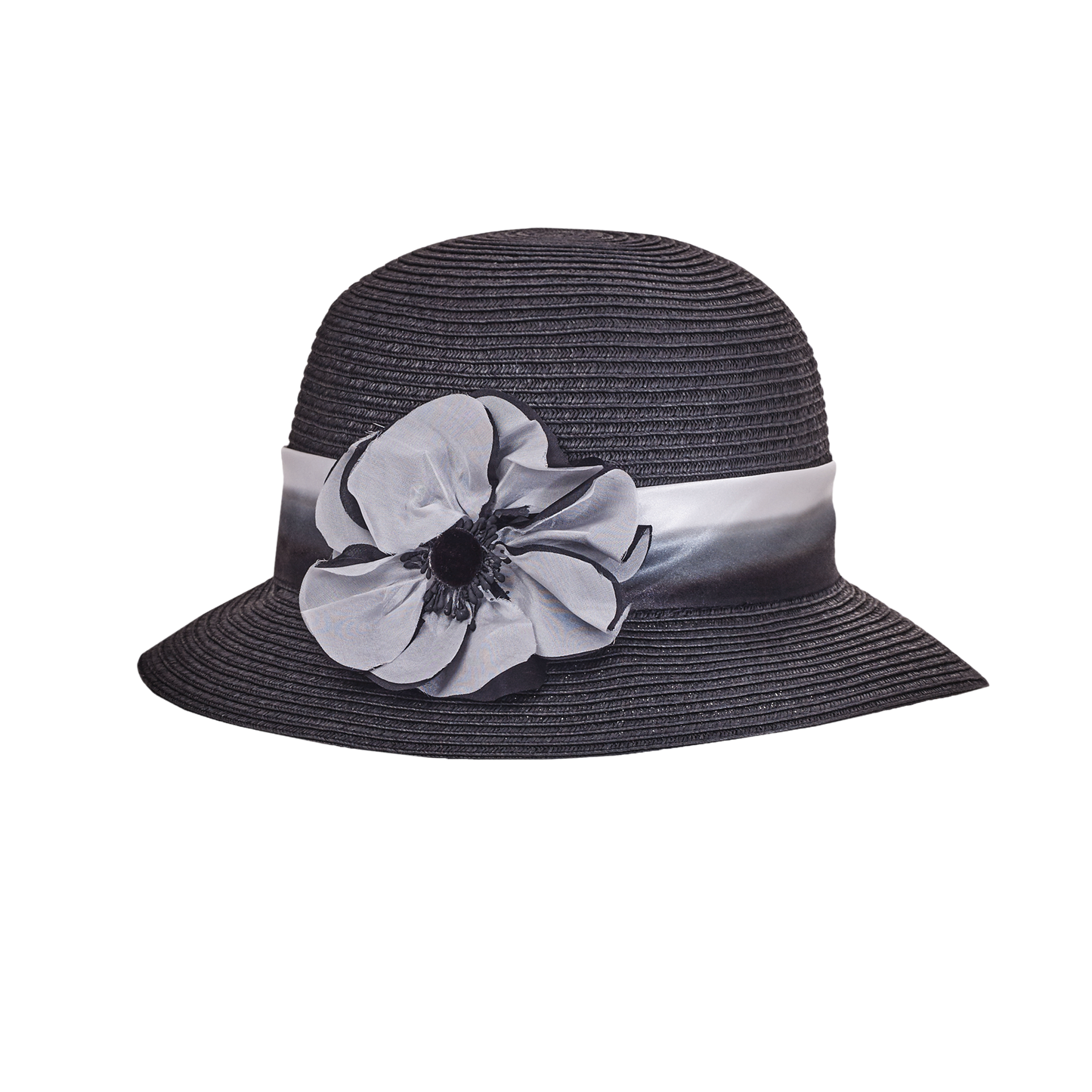 Poppy Cloche Black
