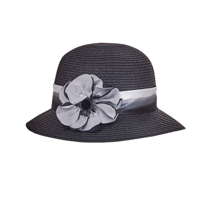 Poppy Cloche Black