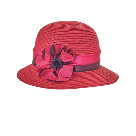 Poppy Cloche Red