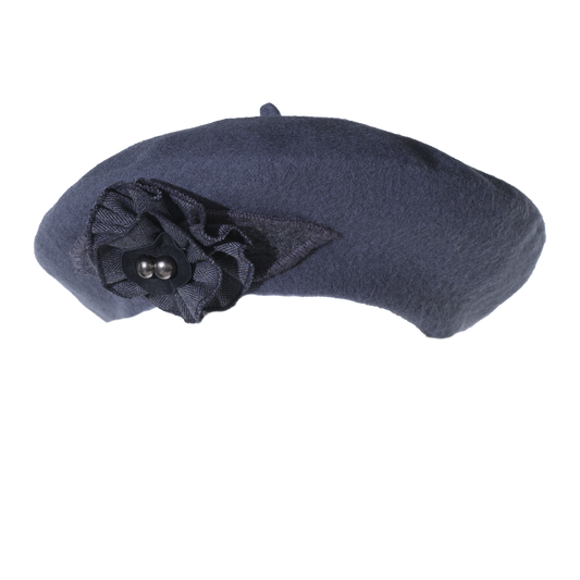 Tweed Trim Beret